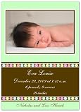 Gumballs on Mint Birth Announcements - Set of 20