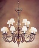 15 light brass Chandelier