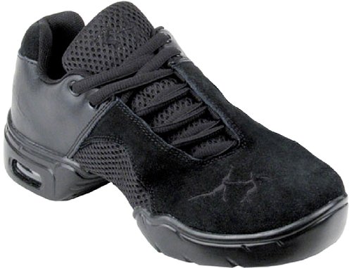 Very Fine Men's Women's Salsa Ballroom Latin Zumba Hip Hop Dance Sneakers Style VFMatrix Bundle with Dance Shoe Wire Brush, Black 11.5 US (Women 11/Men 9.5)