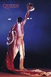 Queen (Freddie Mercury Holding Crown) Music Poster Print - 24" X 36"