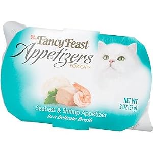 Fancy Feast Seabass and Shrimp Appetizer in a Delicate Broth by 