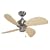 Litex TR30BC4 TR-3000 30-Inch Remote Control Adaptable Four-Blade Ceiling Fan, Brushed Chrome