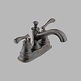 Delta Faucet 25712LF-RB センチメント 二つ ハンドル センターセット トイレ 蛇口 ベネチアンブロンズ 【並行輸入品】+NONOKUROオリジナル携帯クロス