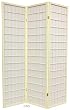 Unique Painted Wood Finishes - 6ft. Window Pane Shoji Folding Privacy Screen Room Divider - 4 Sizes - Grey, Gold, or Ivory