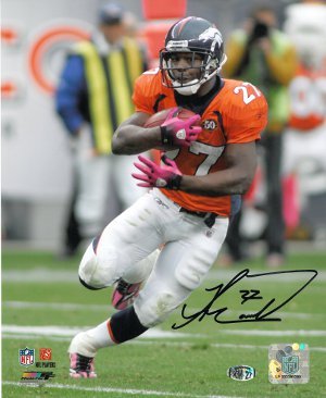 Knowshon Moreno signed Denver Broncos 8X10 Photo- Moreno Hologram