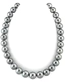 10-12.8mm Platinum Tahitian South Sea Pearl Necklace - AAAA Quality