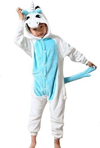 Azbro Kid's Cartoon Animal Print Conjoined Pajamas Pyjama Animal Suits Cosplay Costumes Cute Onesies Pajamas