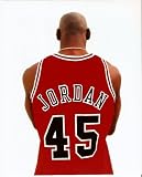 Michael Jordan Back View 45 Jersey 8x10 Photo