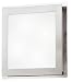 Eglo 82218A Eos 4 Light Wall/Ceiling Light Fixture, Nickel and Chrome/Frosted Opal