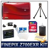 41gGd2KJOXL. SL160  #>> Fujifilm Z700EXR 12 MP Digital Point and Shoot Camera (Red), 5X Zoom Lens, 3.5 Touch Screen, HD Video 720p w/Sound, Reversible Neoprene Case, 660mah Battery, 3pc. Lens Cleaning Kit, 16 GB Memory Card, USB Card Reader, Flexible Tripod, & More Reviews