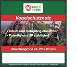 Star 17001050 Vogelschutznetz Arosa 10x2 m schwarz/grün