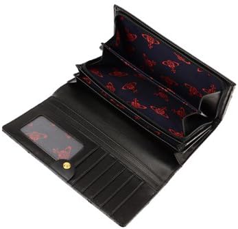 Vivian Westwood 1032v-frilly Snake/p.blk Long Wallet