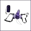Butterfly Vibrator Strap on Remote Control Wireless Purple