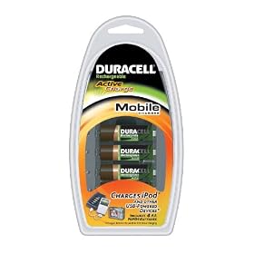 Duracell Battery Charger With USB Including 4 AA Batteries CEF23