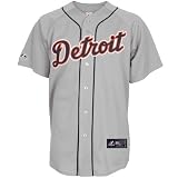 MLB Detroit Tigers Away Replica Jersey, Gray