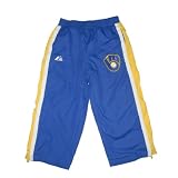 MLB Milwaukee Brewers Baby / Infant Comfortable Fit Mesh Lined Track Pants with Embroidered Logo - Blue & Yellow (Size: 2T)