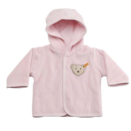 Steiff Unisex - Baby Jacke, gestreift Classics Nicky Jacke 0002867, Gr. 68, Rosa (barely p Preisvergleich