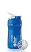 BlenderBottle SportMixer Tritan Grip Shaker Bottle, Blue/White, 20-Ounce