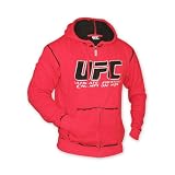 UFC Sherpa Hooded Sweatshirt [Red-Black]