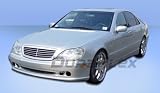 2000-2002 Mercedes S class W220 (long wheel base) LR-S kit - Includes LR-S front (102240) LR-S sideskirts (103241) LR-S rear (103242) LR-S wing (103723) LR-S roof wing (103722) LR-S fenders (103149)