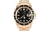 Rolex Mens Yellow Gold Gmt II Black Dial