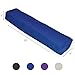 YogaAccessories Pranayama Cotton Yoga Bolster, Blue