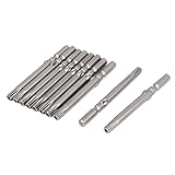 uxcell　スクリュードライバービット　トルクス　ラウンドシャンク　T25　10本入り