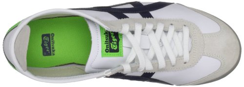 Onitsuka Tiger Unisex-Adult Mexico 66 White/Dark Navy Trainer HL7C2 0151 7 UK