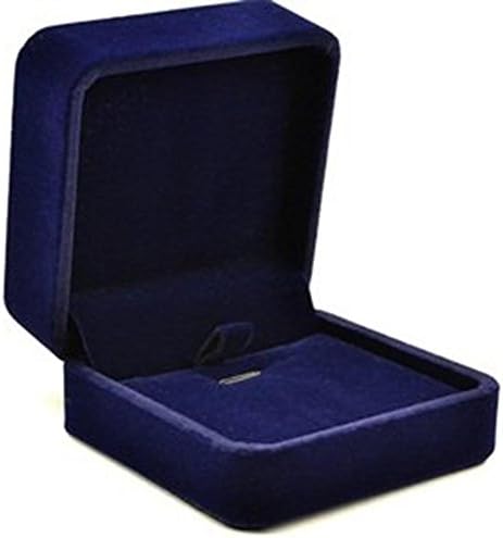 Mr Jiff Royal Blue Color Velvet Necklace Pendant Gift Box/Jewelry Box