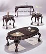 Cherry Finish 3 Piece Coffee Table Set Cofee Table & 2 End Tables
