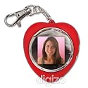 Valentines Red heart-shaped Digital Photo Frame Keyring