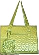 Fully Enclosed Pet Carrier - Quilted Satin - Margarita Lime