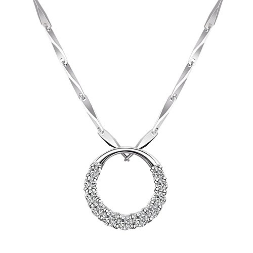 PLEMO ネックレス ペンダント 100%925純銀製 レディース プレゼント ジュエリー アクセサリー 銀色 JN-03