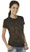 Retreez Vintage Colorful Paper Clips Graphic Printed Women's T-shirt - Black - Medium
