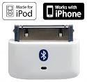 i10s (Luxurious White) Tiny Bluetooth iPod Transmitter for iPod/iPhone/iPad/iTouch, Apple authentication. Remote controls, local iDevice volume controls. Works & fits very well with latest iPod 6th gen tiny Nano, iPod Touch 4th gen, iPhone 4, iPad.