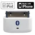i10s (Luxurious White) Tiny Bluetooth iPod Transmitter for iPod/iPhone/iPad/iTouch with true Apple authentication. Remote controls and local iPod/iPhone/iPad volume control capabilities. Works and fits very well with latest iPod 6th generation tiny Nano, iPod Touch 4th generation, iPhone 4 and iPad.