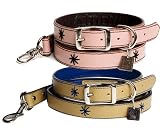 Urban Hund UH-L-MADT-F Leather Collar - M 22 Inch Tan Maderas