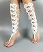 Crochet Leg Gladiator Style Lace up Cotton Barefoot Sandals Beach Pool, Nude Shoes Foot Jewelry Footless Sandles Beach Wedding Jewelry, Yoga Chain, Anklet, Wedding Shoes, Beach Wedding, Summer Shoes