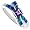 14K White Gold Rhodium Plated Sterling Silver Wedding & Engagement Ring Sterling Silver, Synthetic Opal Inlay Bow Ring, w/ Princess Cut Amethyst CZ For Women 11MM ( Size 6 to 9) Size 6