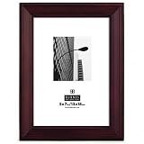 Burnes of Boston Carmel, Wood Picture Frame for a 3 x 5 Photograph, Color: Walnut