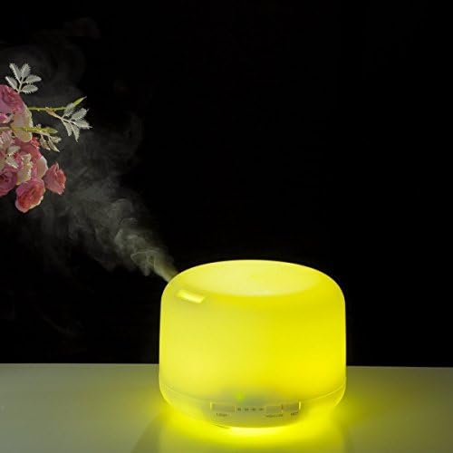 Upgrade Essential Oil Diffuser, TUPOMAS 500ml Portable Humidifier, 7 LED Color Changing Air Humidifier Ultrasonic Cool Mist Aroma Humidifier, Air Purifier for Bedroom, Car, Baby room, Home, Office