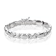 Sterling Silver Hugs & Kisses Bracelet - 7