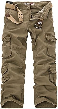 JEEPER Men's Durable Multi-pocket Relaxed Fit Cargo Pants All-season