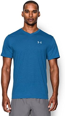 Under Armour Men's Streaker Run V-Neck T-Shirt, Squadron (438), Large