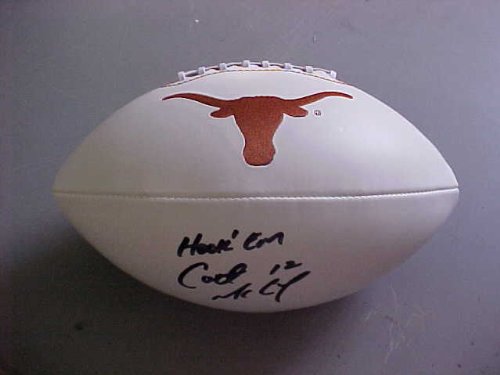 Colt McCoy Hand Signed Autographed Texas Longhorns Full Size NFL Football