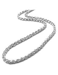 20" 2.5MM Rope Chain in 14K White Gold