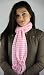 Handmade Lightweight Fine Pure Argentinian Cotton Scarf for Sensitive Skin - Cottage Pink (100% Crocheted By Hand)