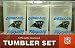 Carolina Panthers Plastic Tumblers - Set of 3