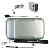 41gHCEpNj L. SL160  Nintendo DSi / DS Lite EVA Carrying Hard Shell Case Eva Grey + Determination Hand Strap + Home Charger