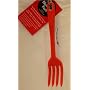 Elizabeth Karmel's Grill Friends Silicone-Coated Blending Fork, Red